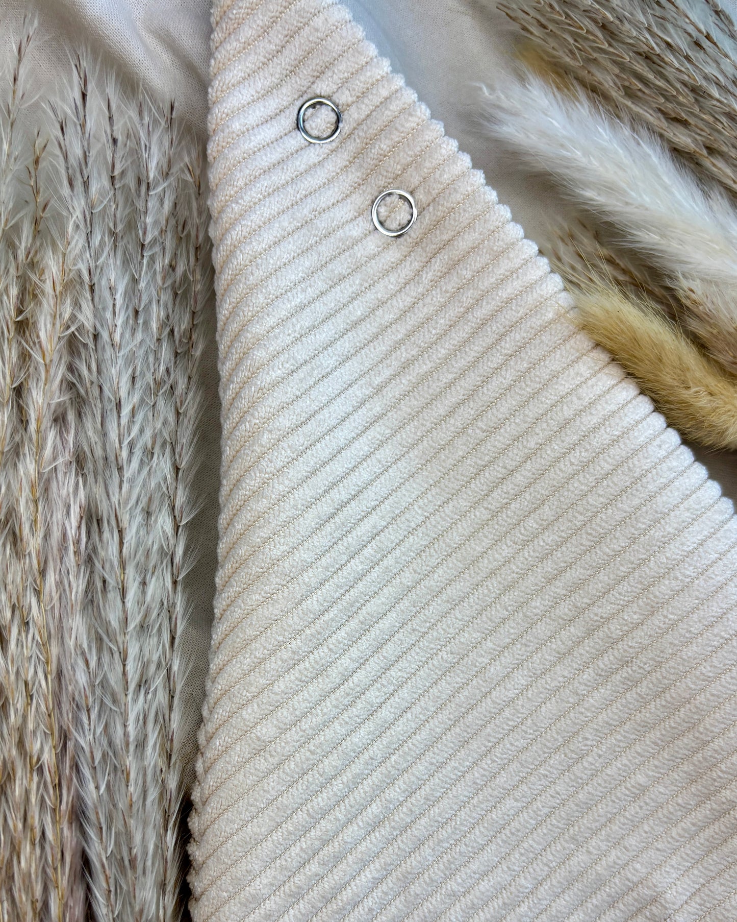 Halstuch Cord Beige personalisiert