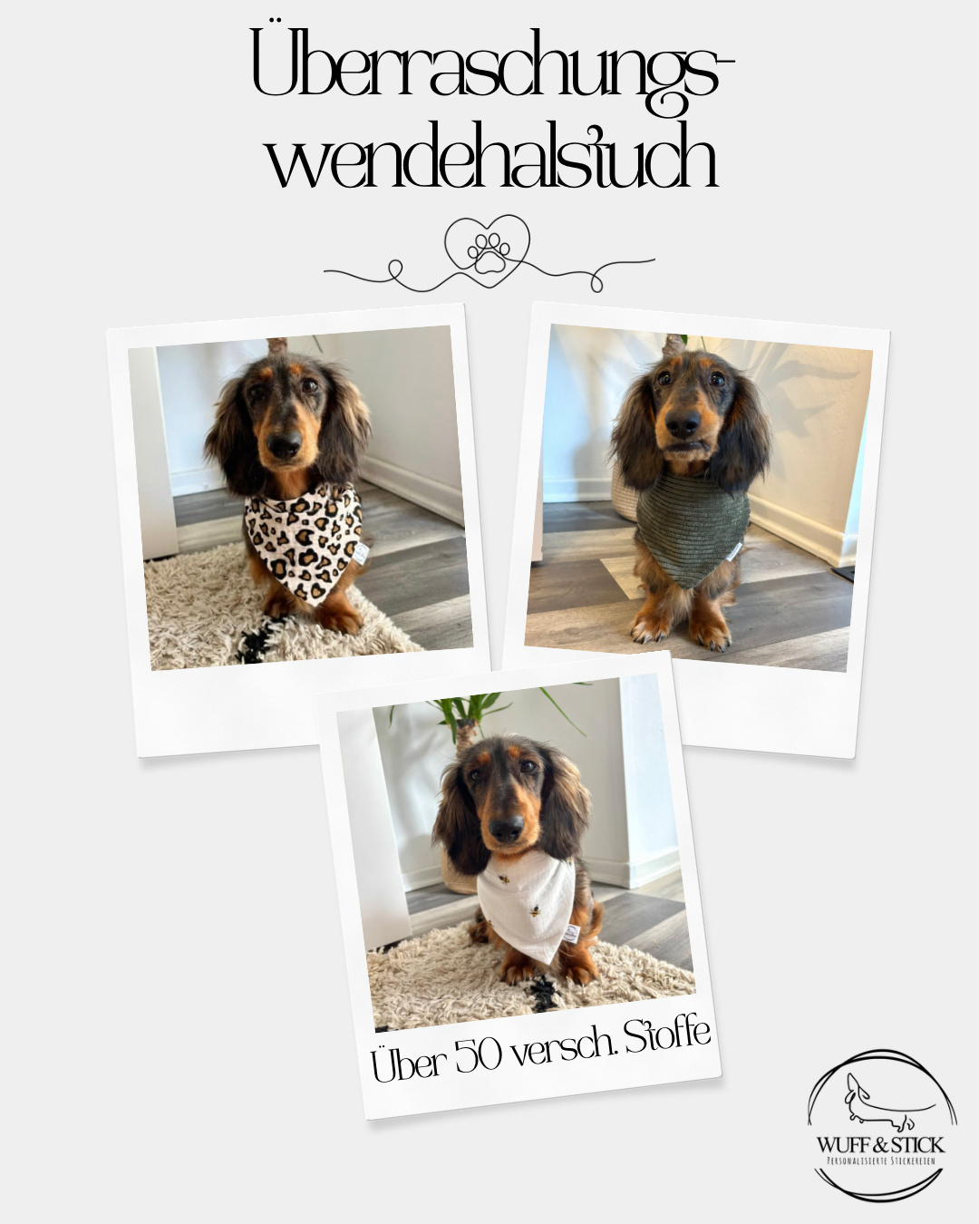 Überraschungswendehalstuch