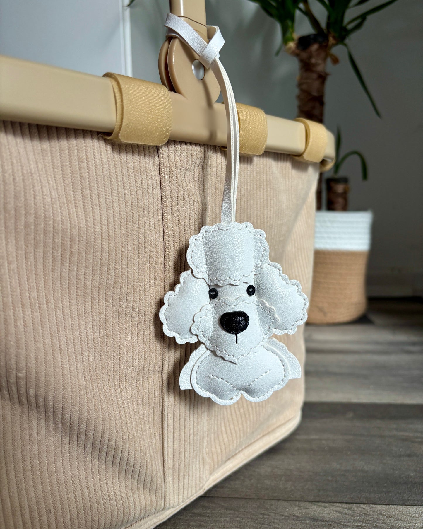 Pudel Taschenanhänger