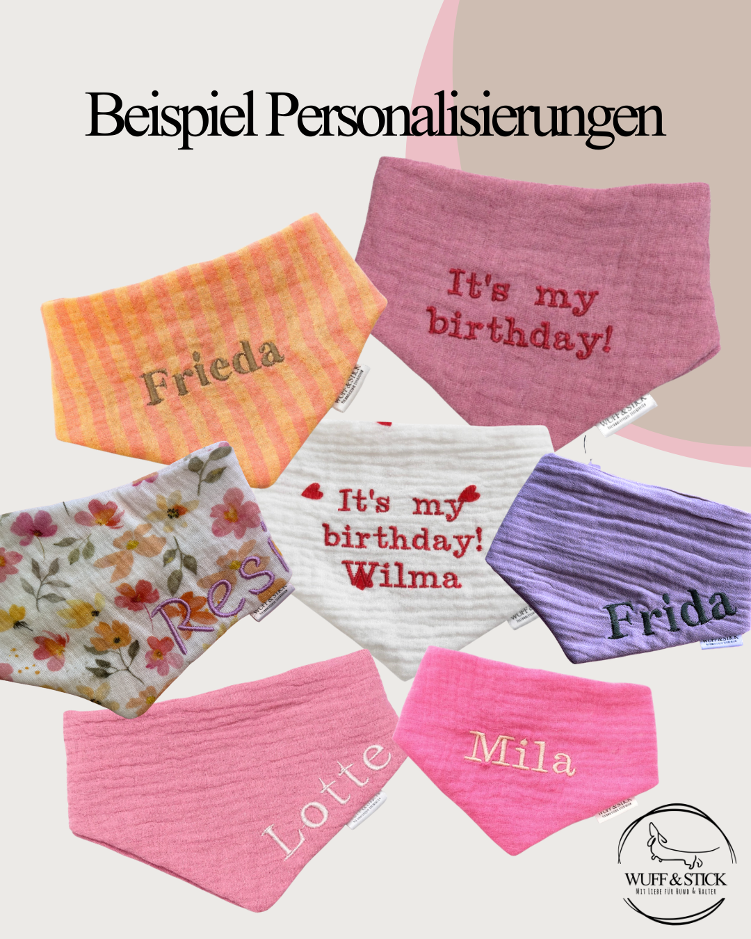 Halstuch Personalisierung
