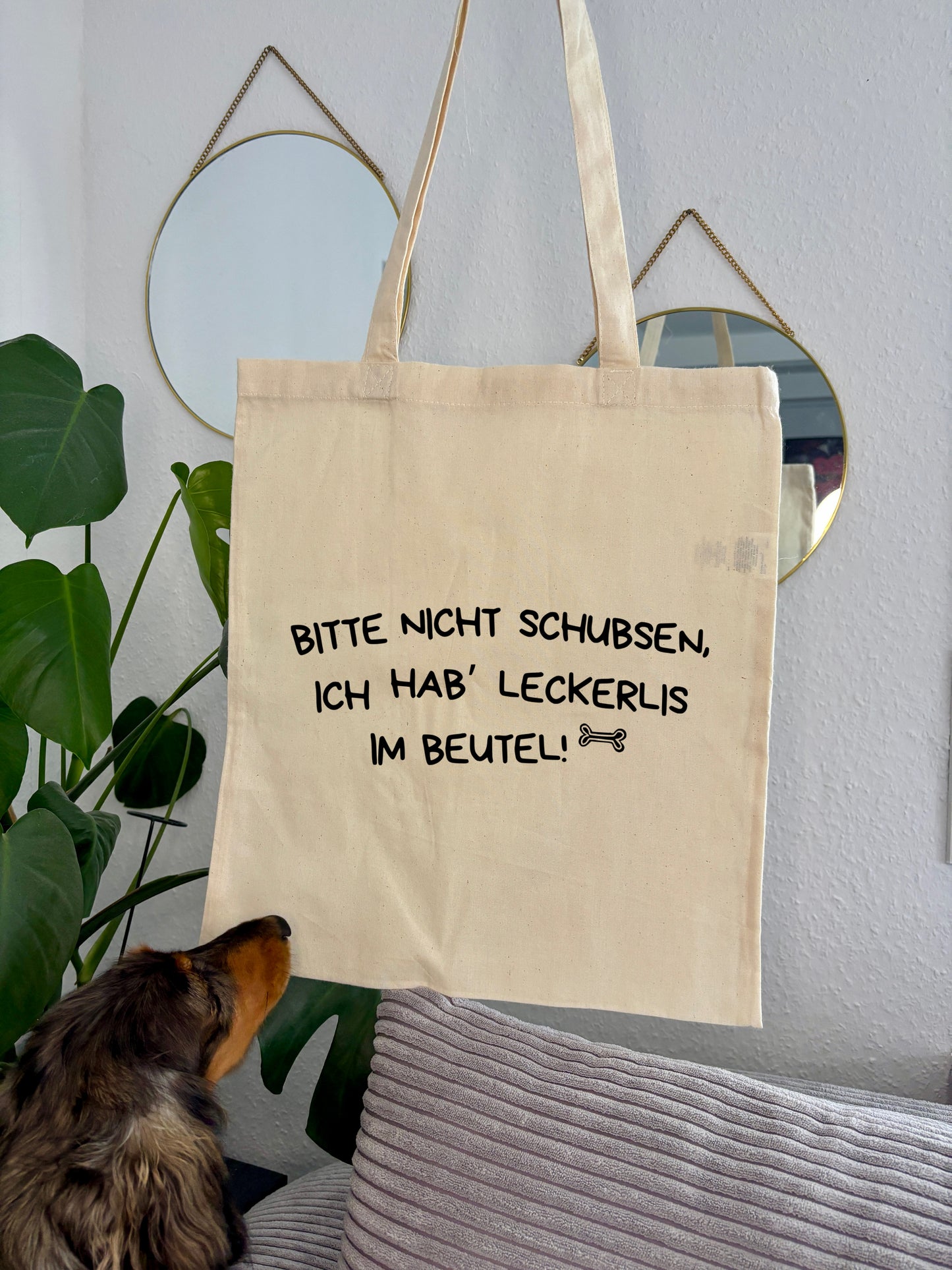 Einkaufstasche „Bitte nicht schubsen!“