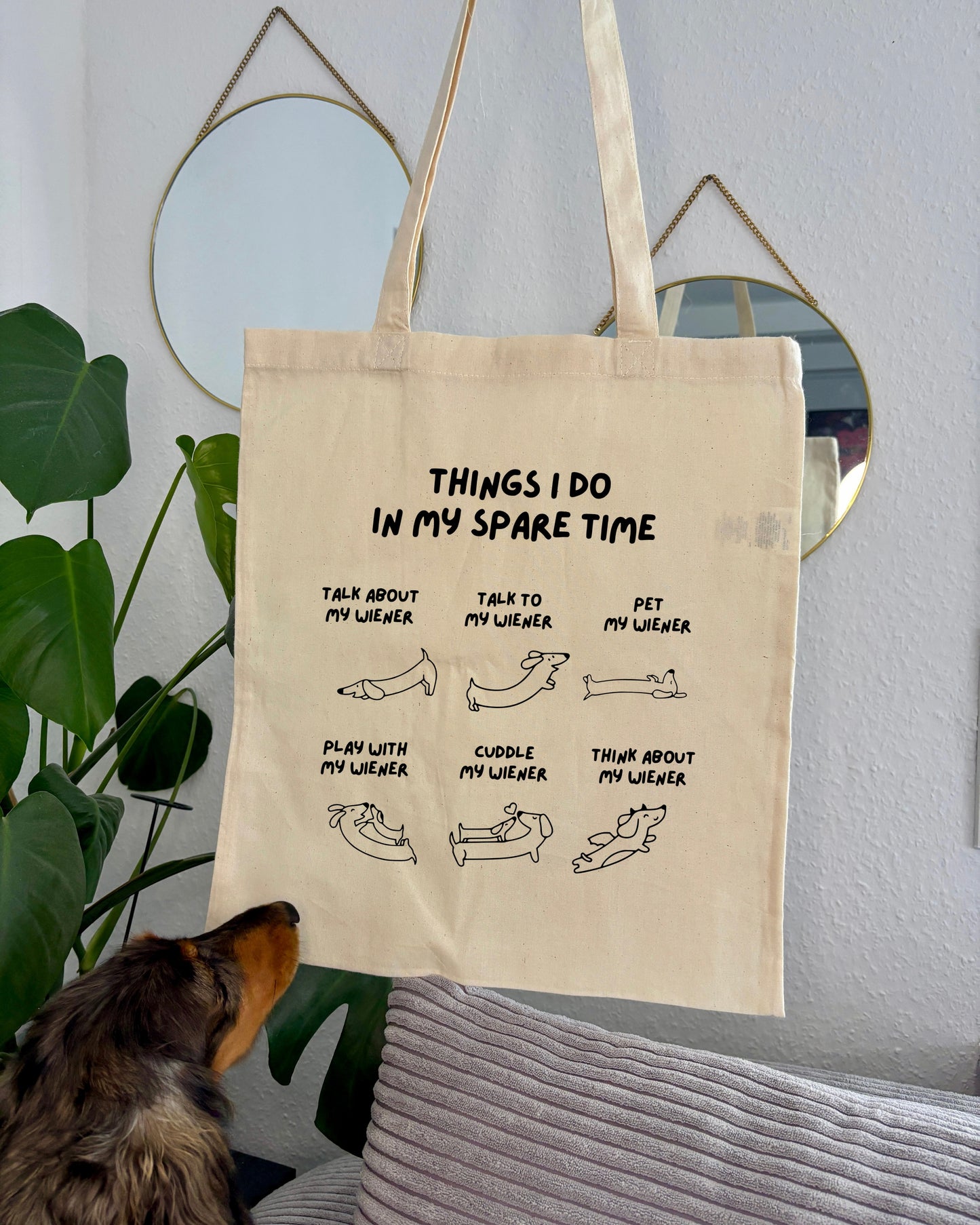 Einkaufstasche „Things I Do In My Spare Time“ Wiener Edition