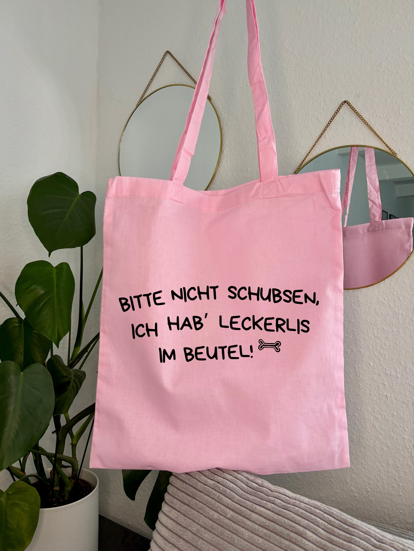 Einkaufstasche „Bitte nicht schubsen!“