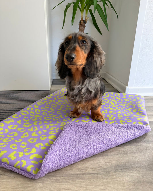 Kunstleder Decke personalisiert Flieder