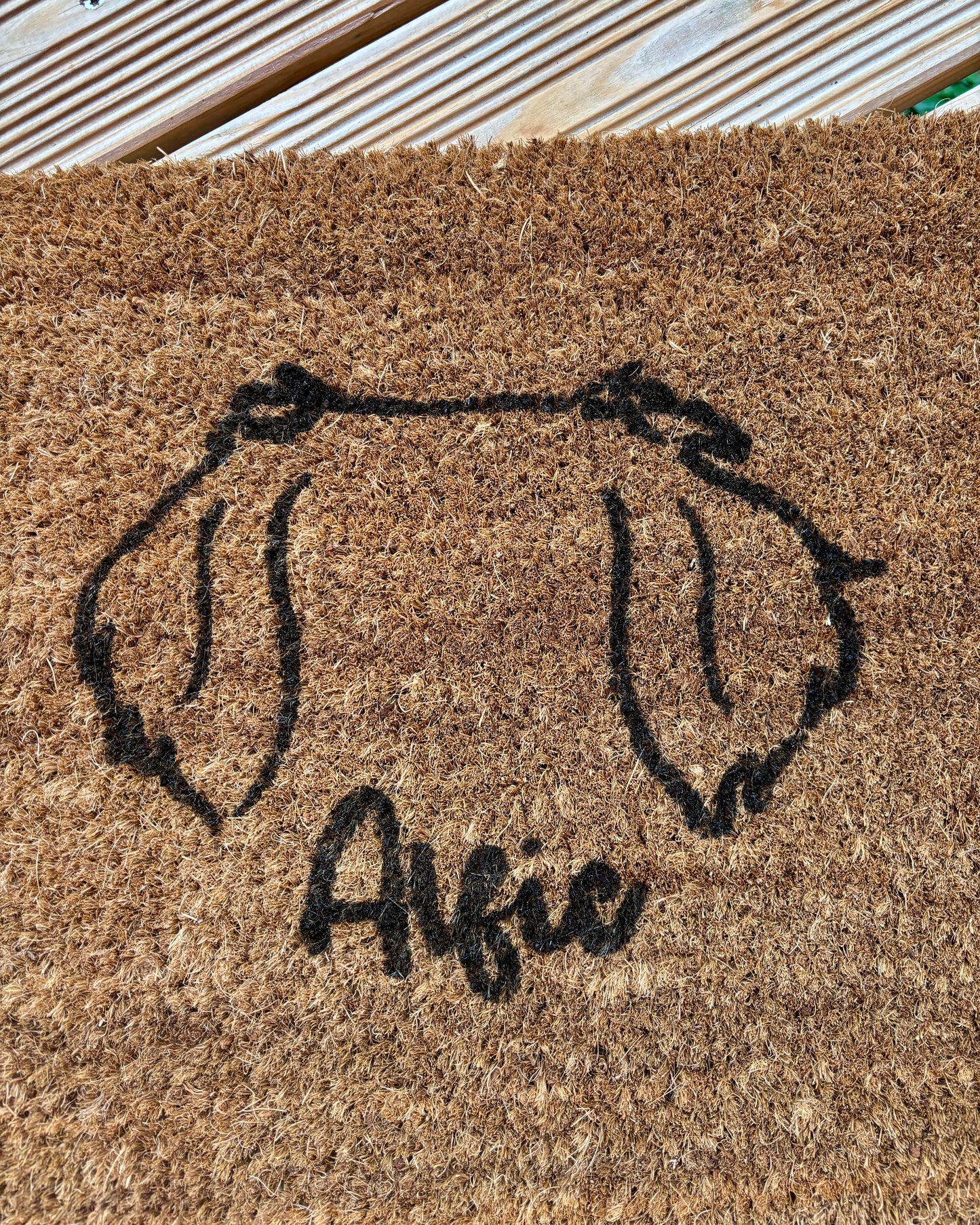 Fußmatte Hundeohren personalisiert