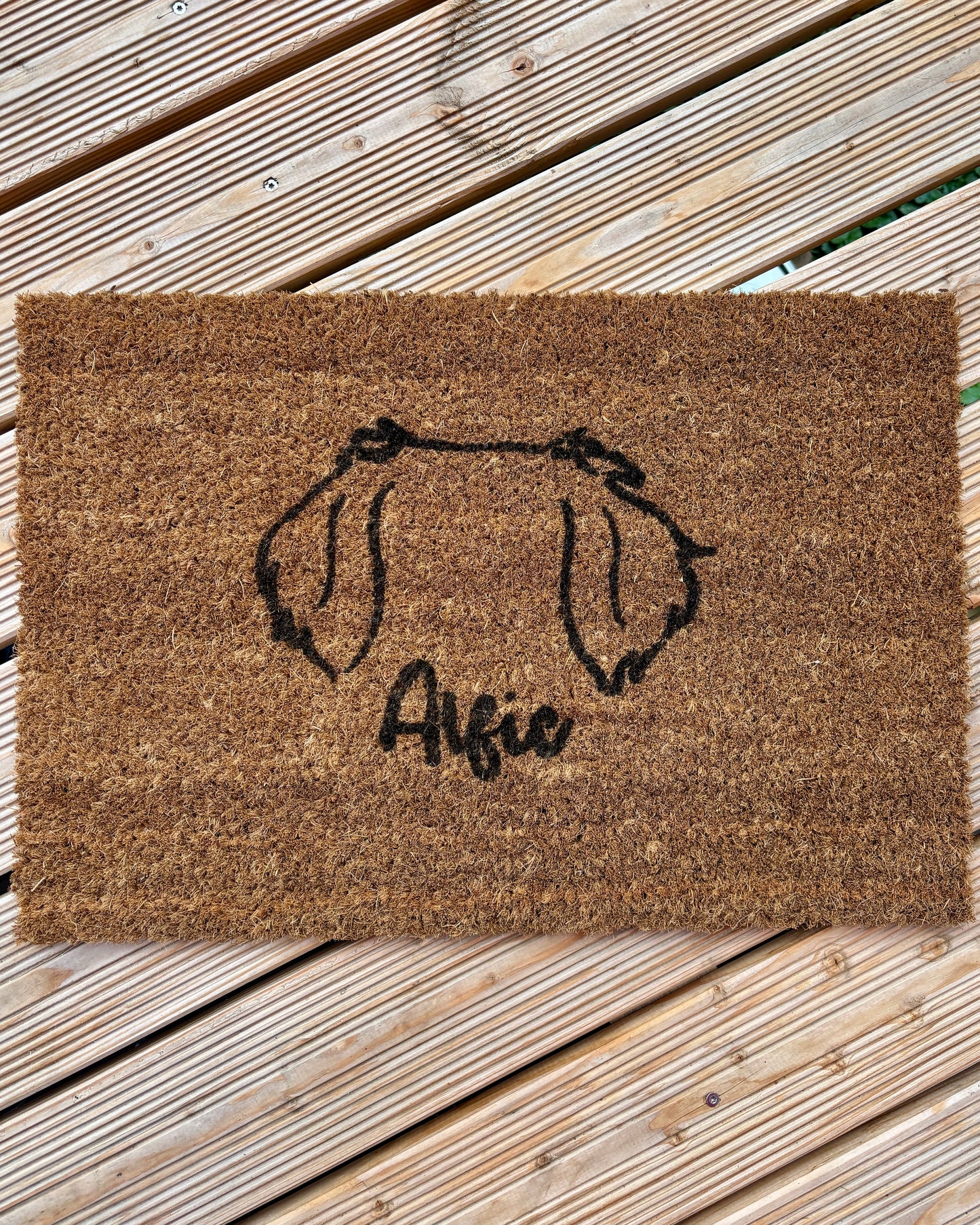 Fußmatte Hundeohren personalisiert