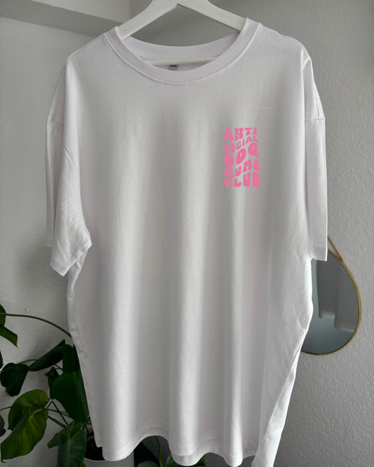 T-Shirt „Anti Social Dog Mums Club“ Stickerei