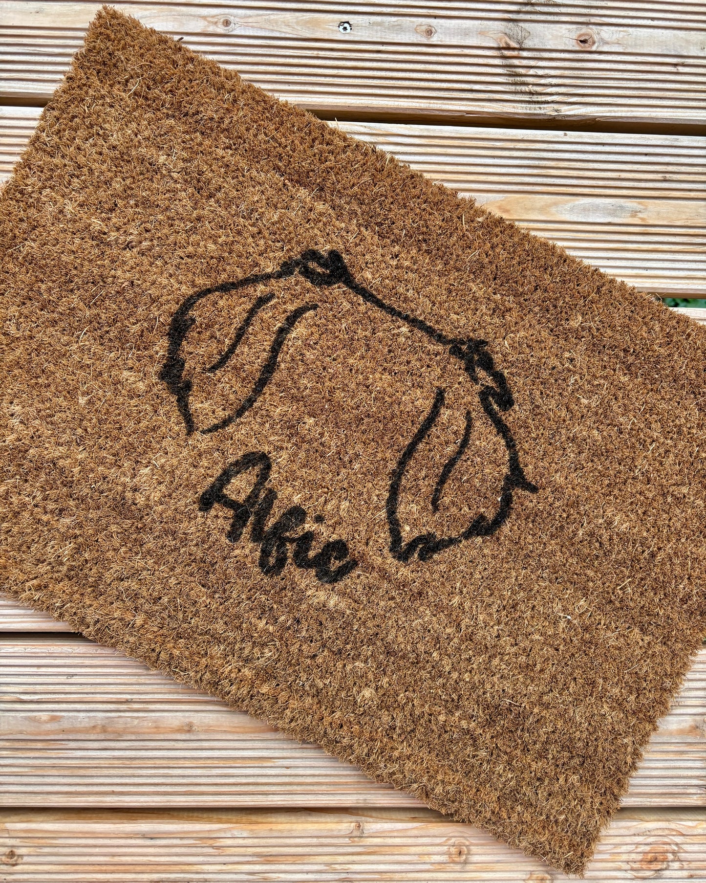 Fußmatte Hundeohren personalisiert