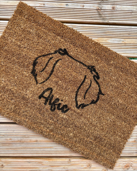 Fußmatte Hundeohren personalisiert
