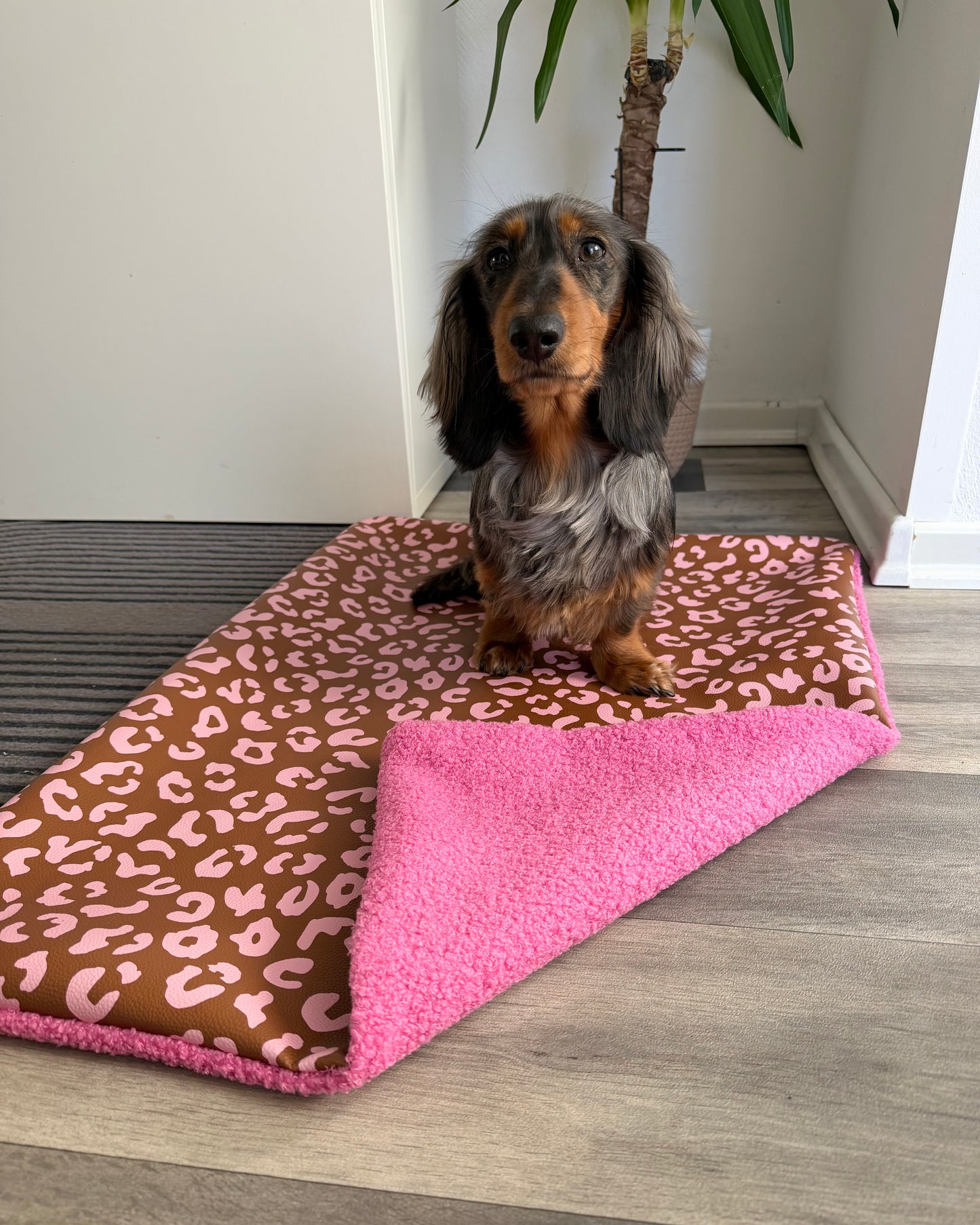 Kunstleder Decke personalisiert Pink