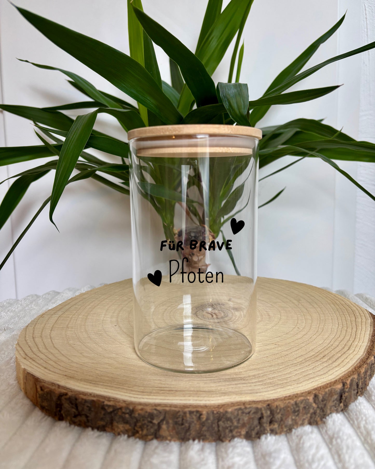 Leckerlieglas „Für brave Pfoten“