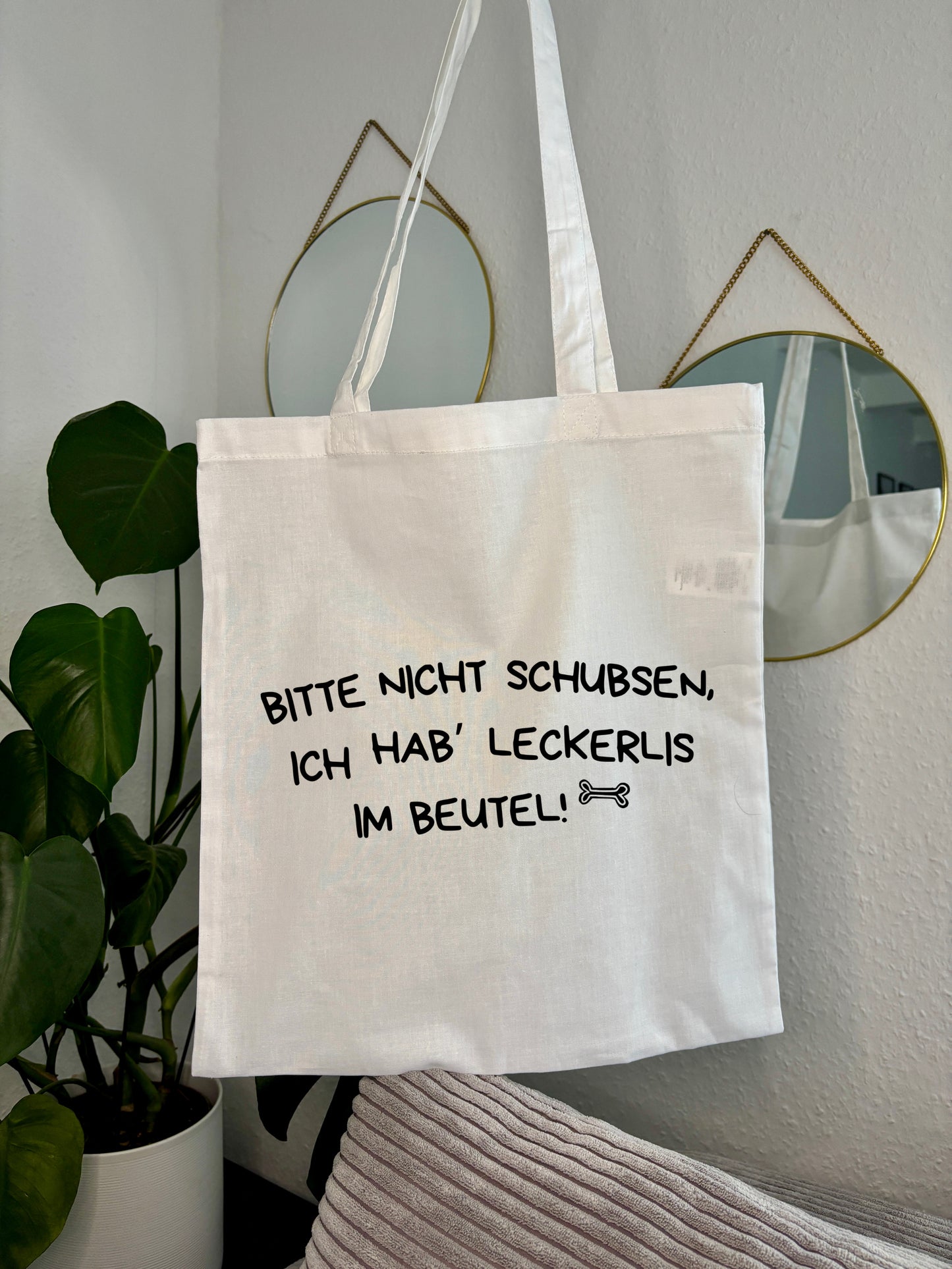 Einkaufstasche „Bitte nicht schubsen!“