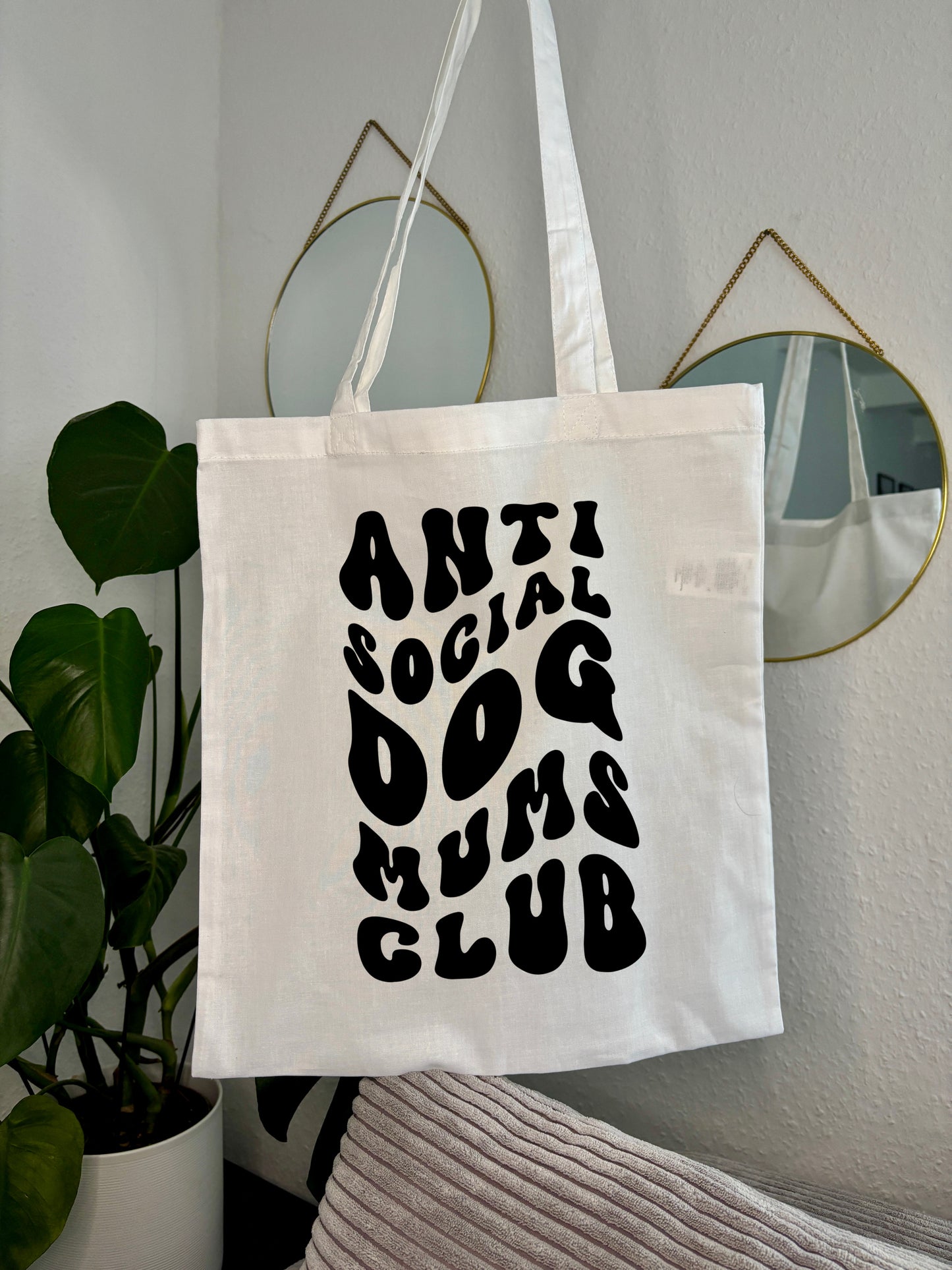 Einkaufstasche „Anti Social Dog Mums Club“