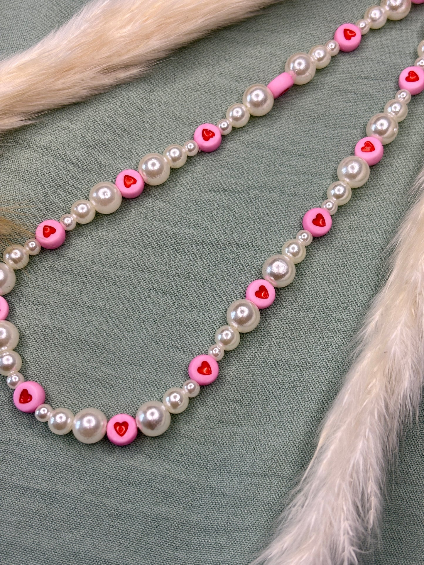 Hunde Halskette „Pearl Love“