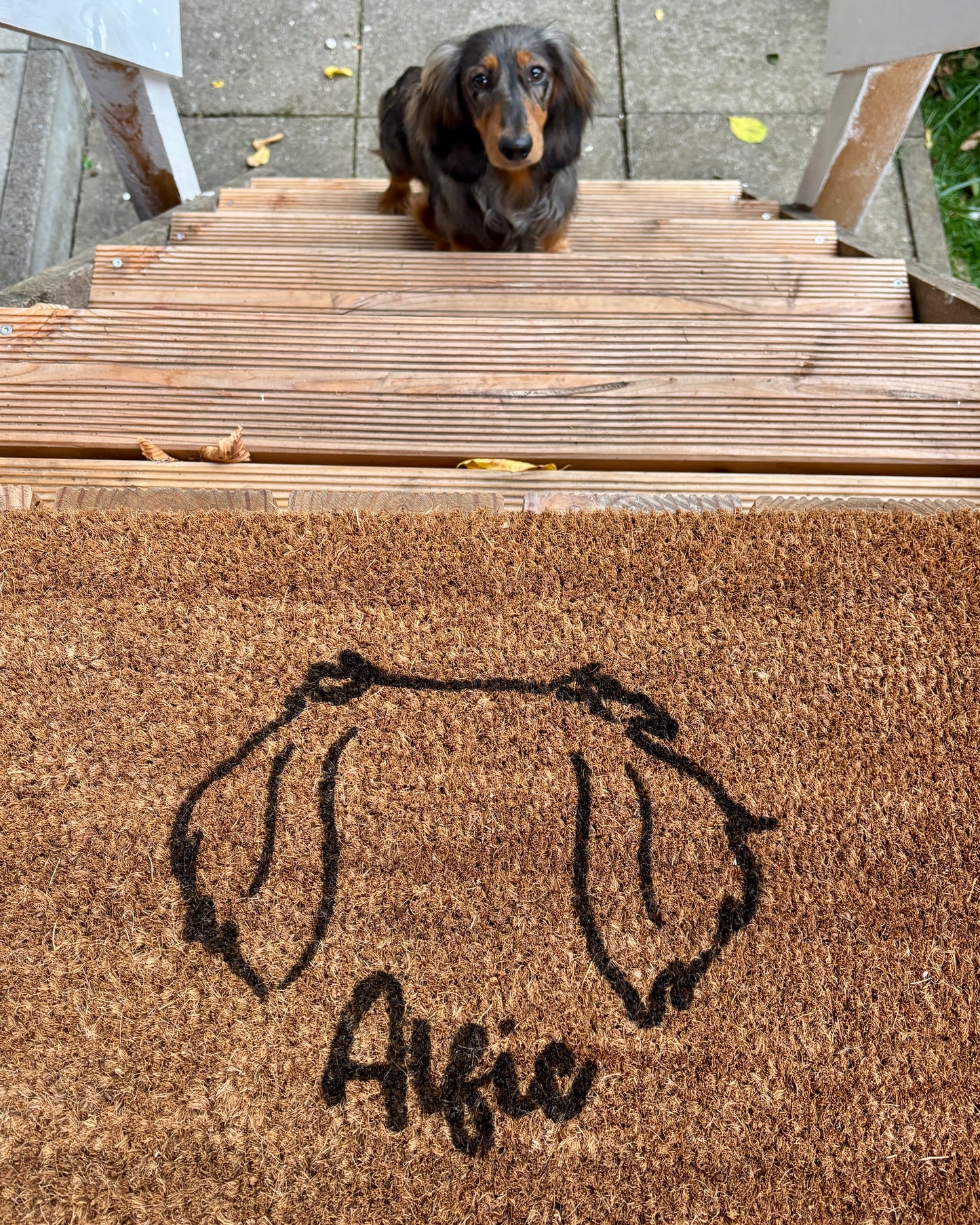 Fußmatte Hundeohren personalisiert