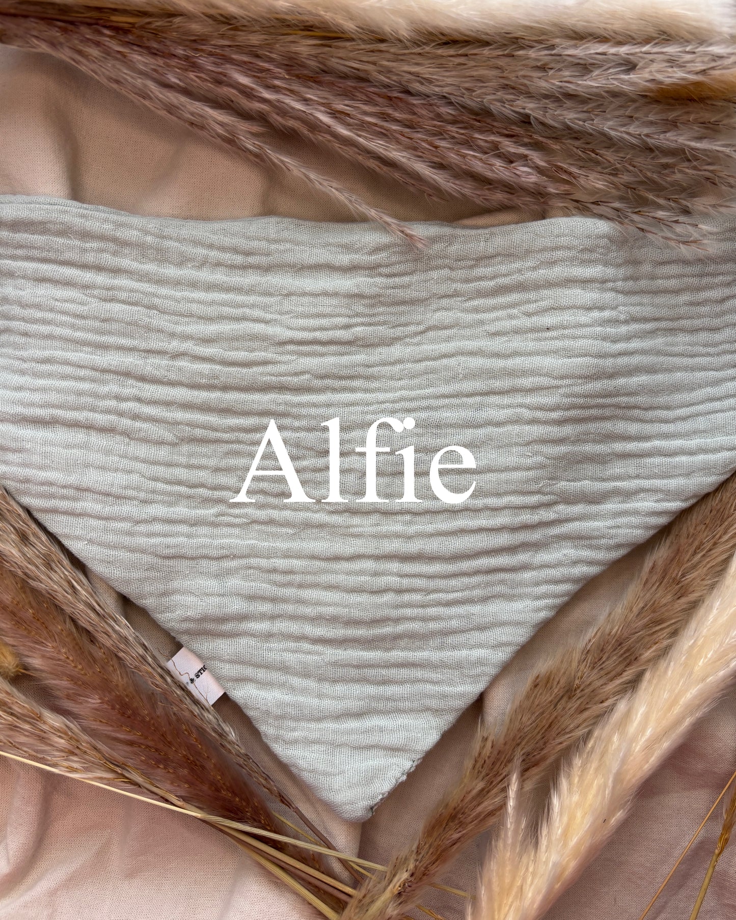 Halstuch Musselin „Minty“ personalisiert