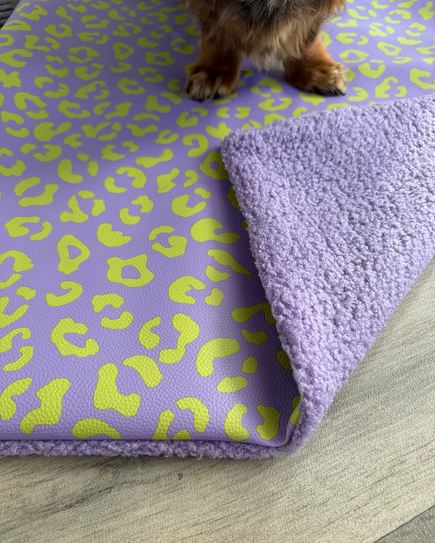 Kunstleder Decke personalisiert Flieder