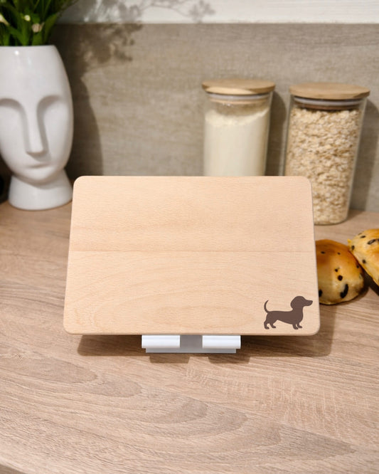 Frühstücksbrettchen Dackel Gravur