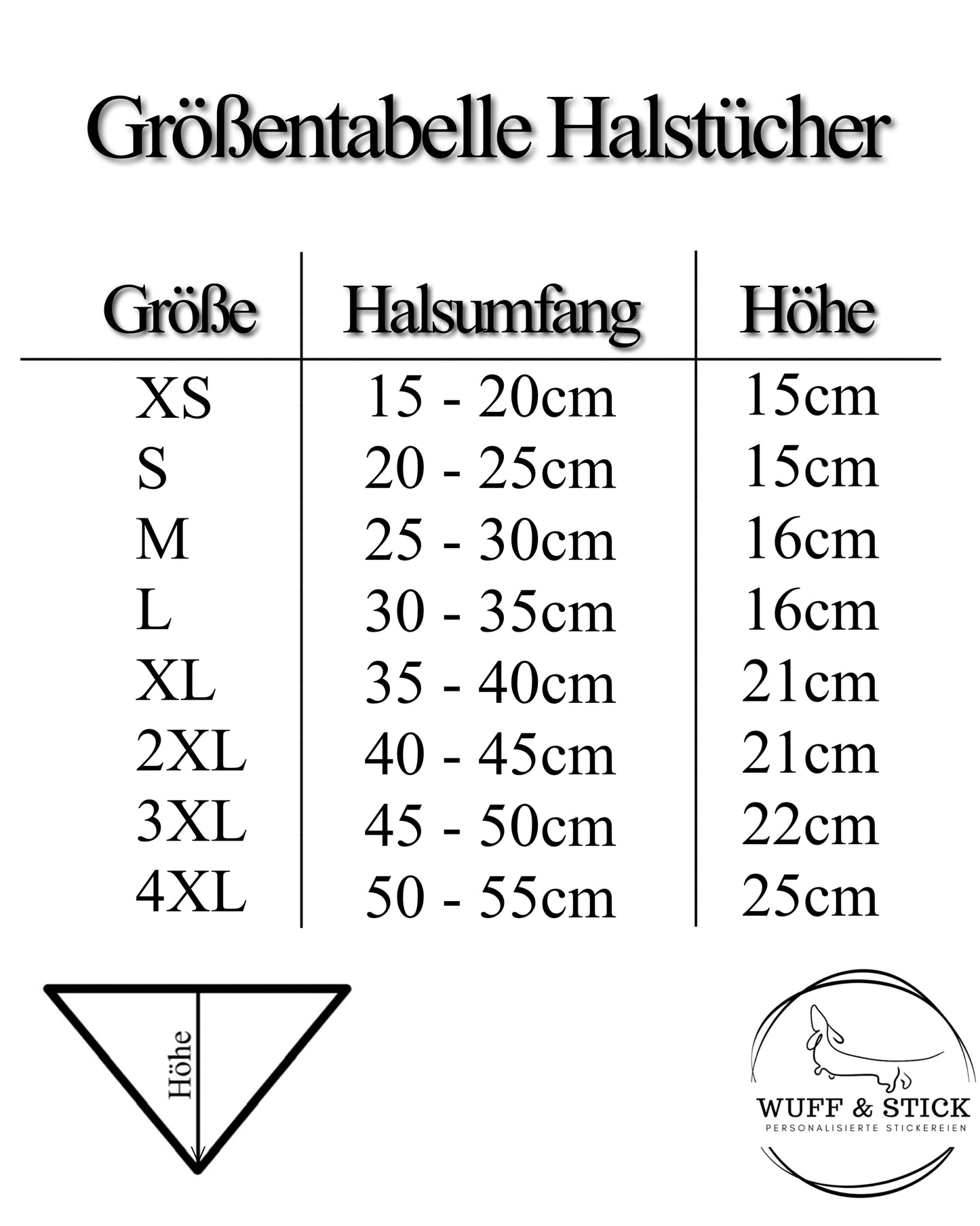 Halstuch Cord Braun personalisiert