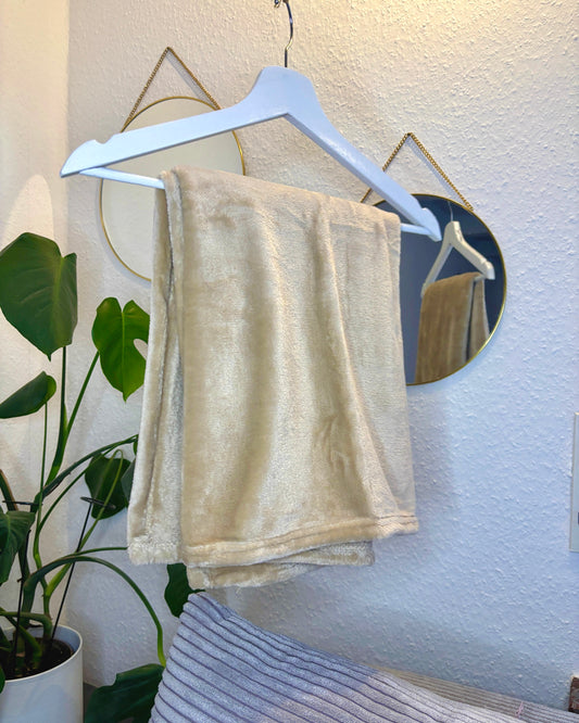 Kuscheldecke Beige personalisiert