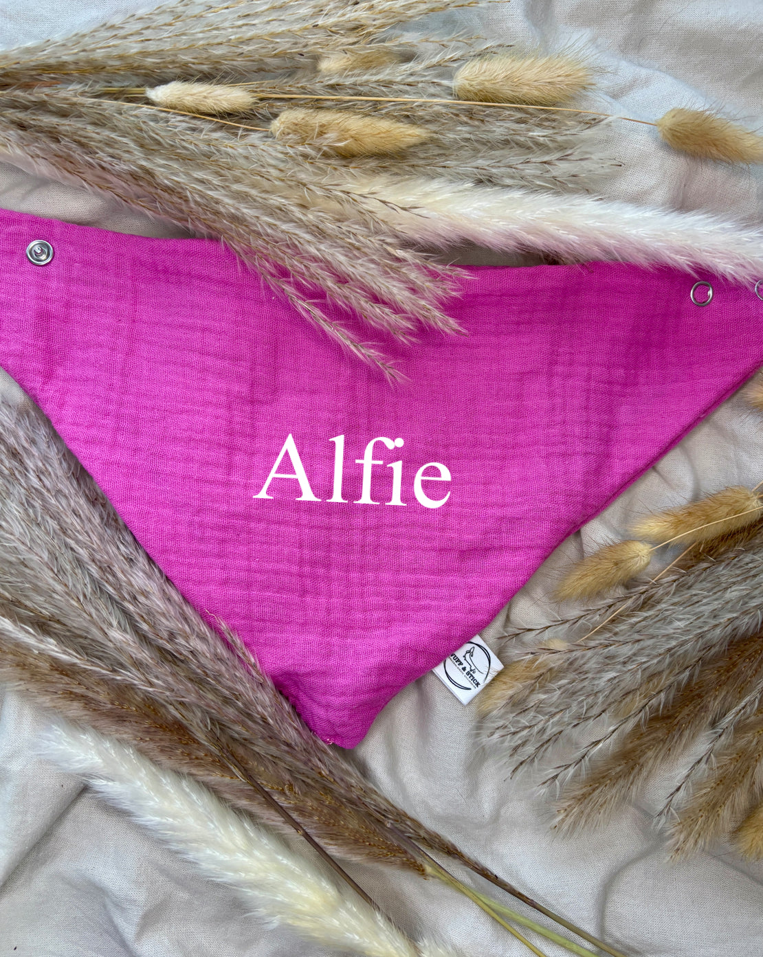 Halstuch Musselin „Pinky“ personalisiert