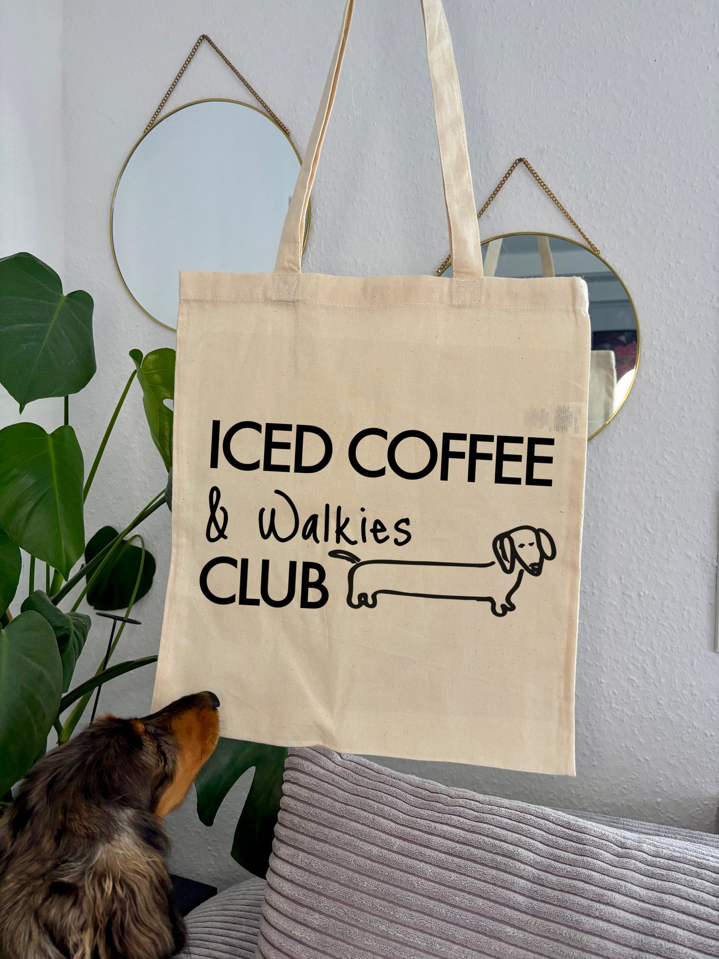 Einkaufstasche „Iced Coffee & Walkies Club“