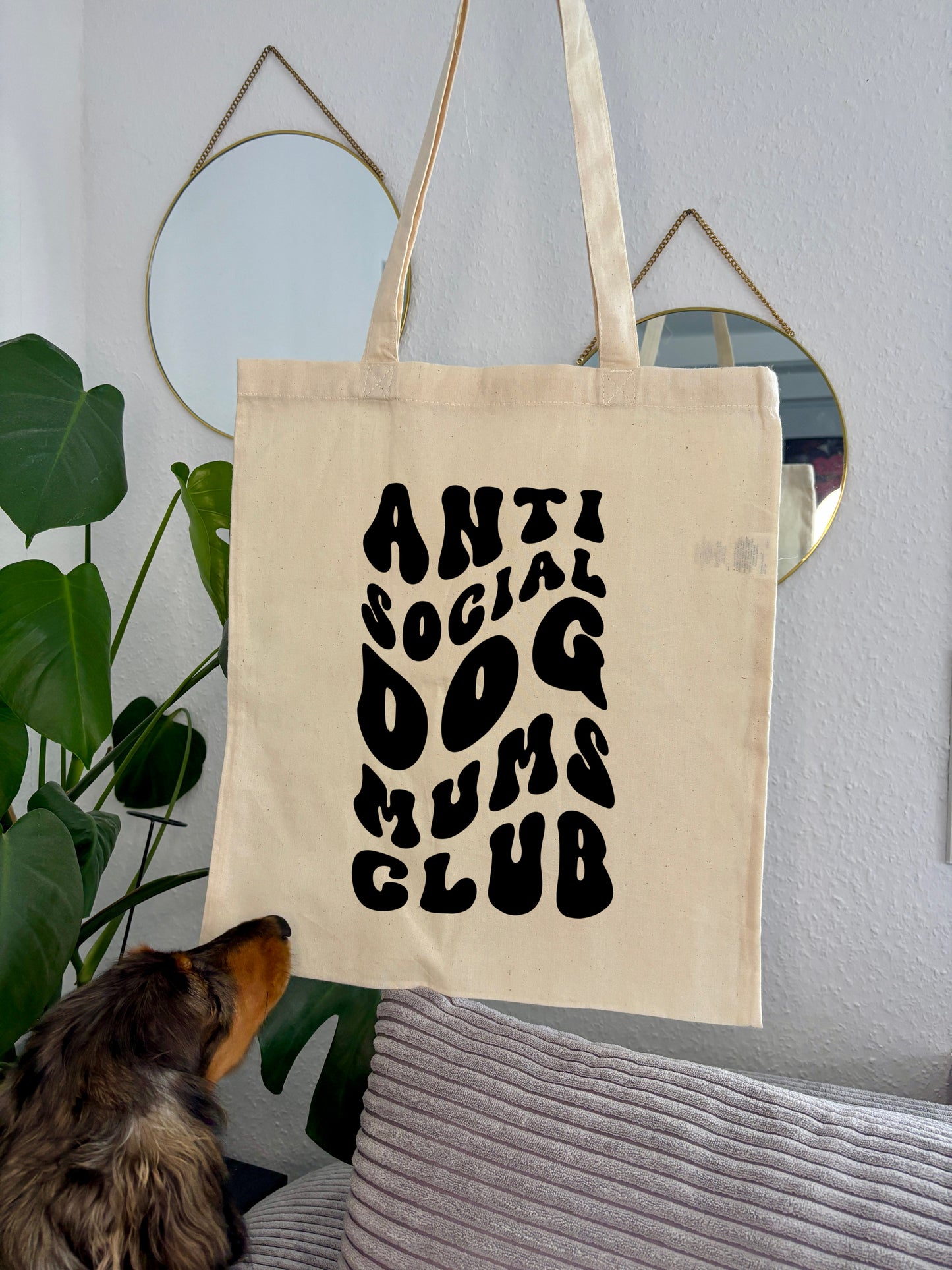 Einkaufstasche „Anti Social Dog Mums Club“