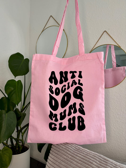 Einkaufstasche „Anti Social Dog Mums Club“