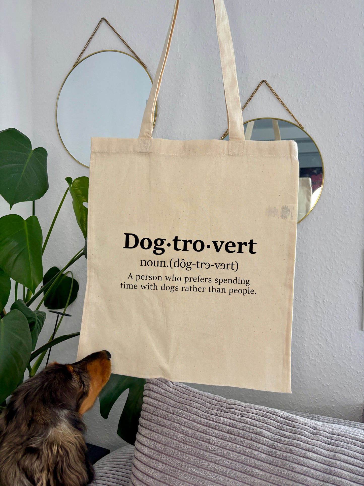 Einkaufstasche „Dogtrovert“