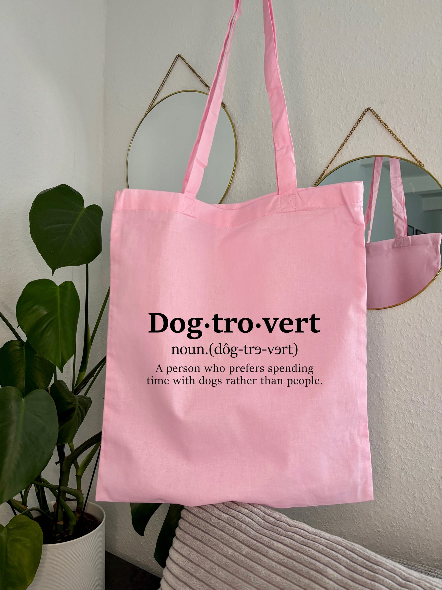 Einkaufstasche „Dogtrovert“