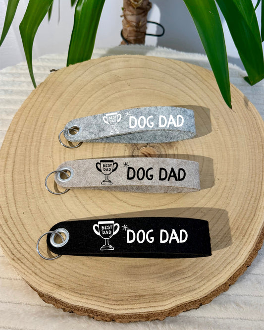 Schlüsselanhänger Best Dog Dad Filz